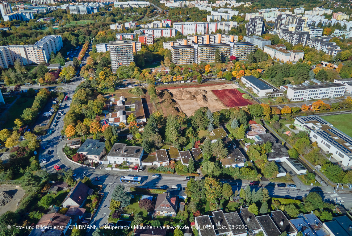 08.10.2020 - Baustelle zur Grundschule am Karl-Marx-Ring in Neuperlach